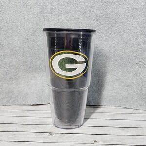 Green Bay Packers Tumbler Cup 24oz NFL Football‎ Double Wall Acrylic Drinkware